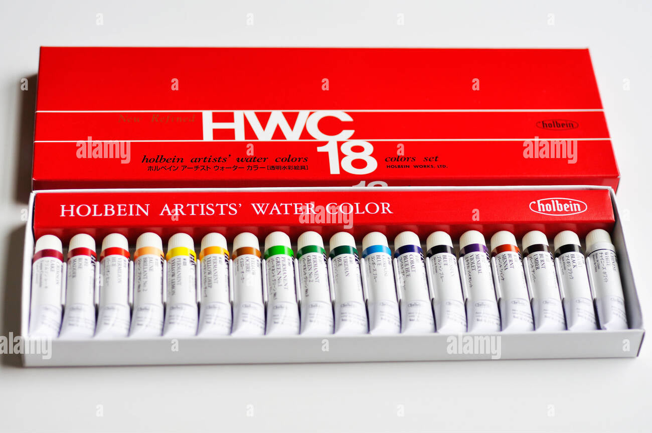Holbein Artist's Watercolors - 18 Color Set